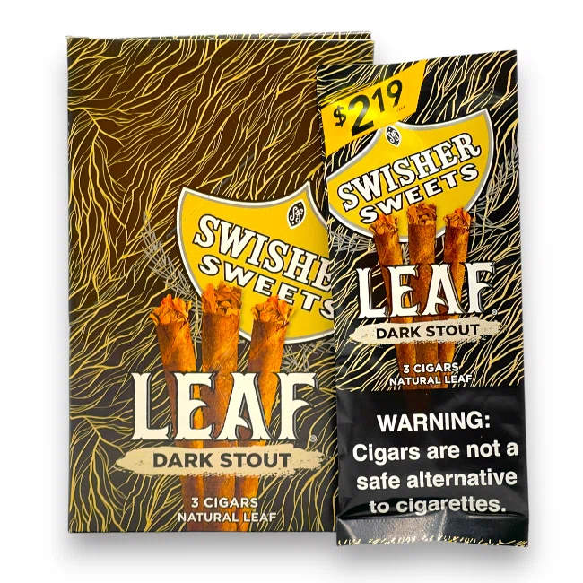 SWISHER SWEETS - SWISHER SWEETS LEAF 2PK DARK STOUT
